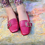 Flat Pumps Maroon - Ziza Shoes